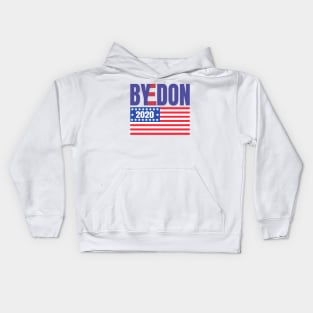 ByeDon 2020 With American Flag, Joe Biden 2020, Biden 2020 For President, Vote Joe Biden Kids Hoodie